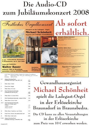 Werbung f�r Audio-CD